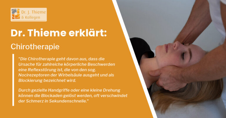 Dr. Thieme erklärt: Chirotherapie