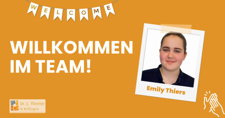 Willkommen im Team, Frau Thiers!